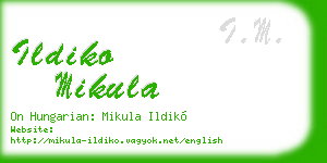 ildiko mikula business card